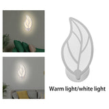 Maxbell LED Wall Sconce Bedside Reading Light Leaves Shaped Wall Lamp for Home Warm Light
