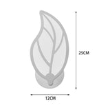 Maxbell LED Wall Sconce Bedside Reading Light Leaves Shaped Wall Lamp for Home Warm Light