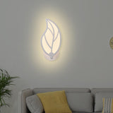 Maxbell LED Wall Sconce Bedside Reading Light Leaves Shaped Wall Lamp for Home Warm Light