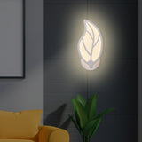 Maxbell LED Wall Sconce Bedside Reading Light Leaves Shaped Wall Lamp for Home Warm Light
