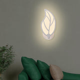 Maxbell LED Wall Sconce Bedside Reading Light Leaves Shaped Wall Lamp for Home Warm Light