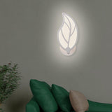 Maxbell LED Wall Sconce Bedside Reading Light Leaves Shaped Wall Lamp for Home White Light