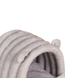 Maxbell Warm Pet House Dog Tent Cushion Nest Cave Cat Bed for Doggy Puppy Sleeping Gray Blue