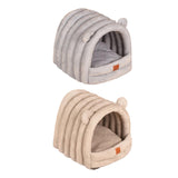 Maxbell Warm Pet House Dog Tent Cushion Nest Cave Cat Bed for Doggy Puppy Sleeping Gray Blue