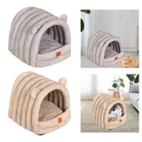 Maxbell Warm Pet House Dog Tent Cushion Nest Cave Cat Bed for Doggy Puppy Sleeping Gray Blue