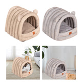 Maxbell Warm Pet House Dog Tent Cushion Nest Cave Cat Bed for Doggy Puppy Sleeping Gray Blue