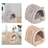 Maxbell Warm Pet House Dog Tent Cushion Nest Cave Cat Bed for Doggy Puppy Sleeping Gray Blue