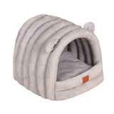 Maxbell Warm Pet House Dog Tent Cushion Nest Cave Cat Bed for Doggy Puppy Sleeping Gray Blue