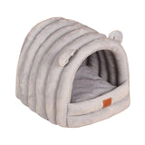 Maxbell Warm Pet House Dog Tent Cushion Nest Cave Cat Bed for Doggy Puppy Sleeping Gray Blue