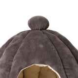 Maxbell Cute Pet Cat Bed Cat House Dog Sleeping Bed Puppy Kennel Anti Slip Bottom Dark Gray S