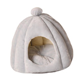 Maxbell Cute Pet Cat Bed Cat House Dog Sleeping Bed Puppy Kennel Anti Slip Bottom Light Gray S