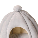 Maxbell Cute Pet Cat Bed Cat House Dog Sleeping Bed Puppy Kennel Anti Slip Bottom Light Gray S