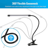 Maxbell Desk Lamp Table Light with Clamp Gooseneck Lamp Dimmable for Office Study