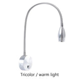 Maxbell LED Wall Mount Sconce Lamp Flexible Wall Lamp Lighting Fixture for Office Three Colors