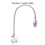 Maxbell LED Wall Mount Sconce Lamp Flexible Wall Lamp Lighting Fixture for Office Three Colors