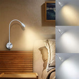 Maxbell LED Wall Mount Sconce Lamp Flexible Wall Lamp Lighting Fixture for Office Three Colors