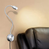 Maxbell LED Wall Mount Sconce Lamp Flexible Wall Lamp Lighting Fixture for Office Three Colors