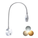 Maxbell LED Wall Mount Sconce Lamp Flexible Wall Lamp Lighting Fixture for Office Three Colors