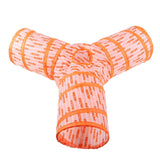 Maxbell Cat Foldable Tunnel Toy for Bunny Kitten Small Animal Play Tunnel Durable Y Shape