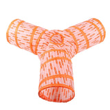 Maxbell Cat Foldable Tunnel Toy for Bunny Kitten Small Animal Play Tunnel Durable Y Shape