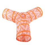 Maxbell Cat Foldable Tunnel Toy for Bunny Kitten Small Animal Play Tunnel Durable Y Shape