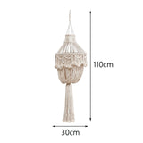 Maxbell Macrame Tassel Light Shade Lamp Shade for Pendant Living Room Decoration