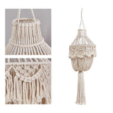 Maxbell Macrame Tassel Light Shade Lamp Shade for Pendant Living Room Decoration
