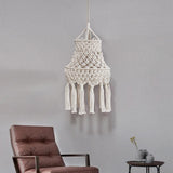 Maxbell Macrame Lamp Shade Chandelier Lampshade Bohemian for Living Room Hotel
