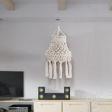 Maxbell Macrame Lamp Shade Chandelier Lampshade Bohemian for Living Room Hotel