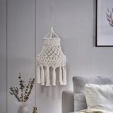 Maxbell Macrame Lamp Shade Chandelier Lampshade Bohemian for Living Room Hotel