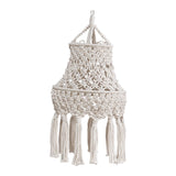 Maxbell Macrame Lamp Shade Chandelier Lampshade Bohemian for Living Room Hotel