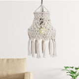 Maxbell Macrame Lamp Shade Chandelier Lampshade Bohemian for Living Room Hotel