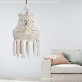 Maxbell Macrame Lamp Shade Chandelier Lampshade Bohemian for Living Room Hotel