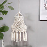 Maxbell Macrame Lamp Shade Chandelier Lampshade Bohemian for Living Room Hotel