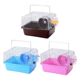 Maxbell Hamster Cage Small with Running Wheel for Small Animal Pet Supplies Pet Toy Blue