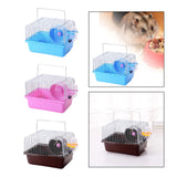 Maxbell Hamster Cage Small with Running Wheel for Small Animal Pet Supplies Pet Toy Blue