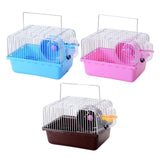 Maxbell Hamster Cage Small with Running Wheel for Small Animal Pet Supplies Pet Toy Blue