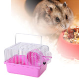 Maxbell Hamster Cage Small with Running Wheel for Small Animal Pet Supplies Pet Toy Pink