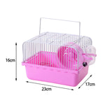 Maxbell Hamster Cage Small with Running Wheel for Small Animal Pet Supplies Pet Toy Pink