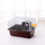 Maxbell Hamster Cage Small with Running Wheel for Small Animal Pet Supplies Pet Toy Brown