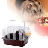 Maxbell Hamster Cage Small with Running Wheel for Small Animal Pet Supplies Pet Toy Brown
