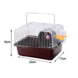 Maxbell Hamster Cage Small with Running Wheel for Small Animal Pet Supplies Pet Toy Brown