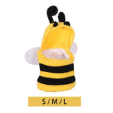 Maxbell Bird Clothes Bee Shaped Photo Prop Bird Accessories Hoodie for Xmas Birthday S