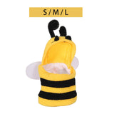 Maxbell Bird Clothes Bee Shaped Photo Prop Bird Accessories Hoodie for Xmas Birthday S