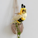 Maxbell Bird Clothes Bee Shaped Photo Prop Bird Accessories Hoodie for Xmas Birthday L