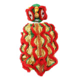 Maxbell Pet Costume Coat Hoodies Soft Lion Dance Clothes for Stage Performance Red Large