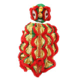 Maxbell Pet Costume Coat Hoodies Soft Lion Dance Clothes for Stage Performance Red Large