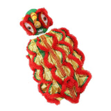 Maxbell Pet Costume Coat Hoodies Soft Lion Dance Clothes for Stage Performance Red Large