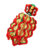 Maxbell Pet Costume Coat Hoodies Soft Lion Dance Clothes for Stage Performance Red Large