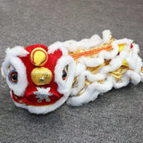 Maxbell Pet Costume Coat Hoodies Soft Lion Dance Clothes for Stage Performance White Large